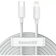 Kable USB - Baseus Simple Wisdom Data Cable Kit Type-C to iP PD 20W (2PCS/Set1.5m White - miniaturka - grafika 1