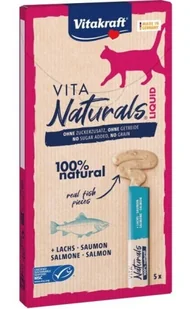 VITAKRAFT VITA NATURALS Liquid łosoś przysmak dla kota 5x15g - Przysmaki dla kotów - miniaturka - grafika 1