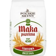 Mąka - Polskie młyny Mąka pszenna Typ 450 Tortowa 1 kg - miniaturka - grafika 1
