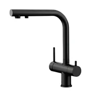 Baterie kuchenne - Bateria Kuchenna GranMaster, Ango, Trójdrożna do filtra, Czarny mat 1szt. - miniaturka - grafika 1