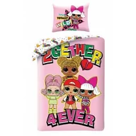 Pościel dla dzieci - Pościel 140x200 LOL lalaczki różowa poszewka 70x90 Kids Halantex - miniaturka - grafika 1