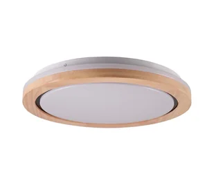 LED Plafon łazienkowy DAREK LED/24W/230V śr. 39 cm IP44 dąb - Lampy sufitowe - miniaturka - grafika 1