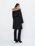 Kurtki damskie - Mohito - Czarna kurtka parka - czarny - miniaturka - grafika 1