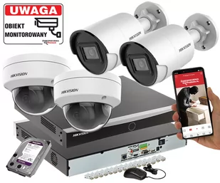 Zestaw monitoringu 4 kamery HIKVISION DS-2CD2043G2-I/DS-2CD2143G2-I Pełna Analityka Acusense 4Mpx + Switch PoE - Zestawy do monitoringu - miniaturka - grafika 1