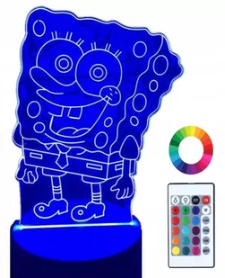 Lampka Nocna 3D Led SPONGEBOB Prezent - Lampy stojące Lampka Nocna 3D Led SPONGEBOB Prezent - Lampy stojące - miniaturka - grafika 1