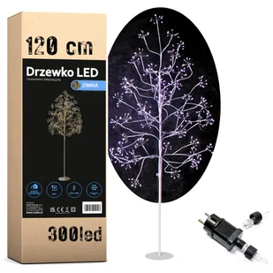 DRZEWKO ŚWIECĄCE LED DEKORACJE ŚWIĄTECZNE WIŚNIA STROIK NA BOŻE NARODZENIE - Choinki - miniaturka - grafika 1