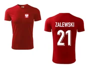 Koszulki sportowe męskie - Treningowa Koszulka POLSKA ZALEWSKI 21 jr - miniaturka - grafika 1