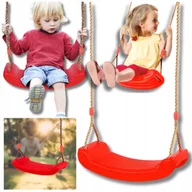 Place zabaw - Huśtawka Ogrodowa Dla Dzieci Ławeczka Deska Do Domu Mocna Płaskie Siedzisko - miniaturka - grafika 1