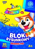Dekoratorstwo - Blok rysunkowy ASTRAPAP A4 100g 20 ark "Astrino" - miniaturka - grafika 1