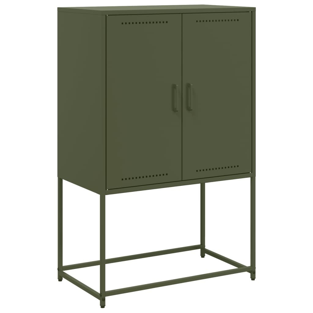 vidaXL Szafka pod telewizor oliwkowa zieleń 68x39x60,5 cm stal