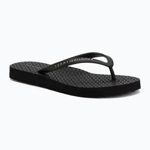 Japonki damskie Tommy Hilfiger Strap Beach Sandal black - Klapki i japonki damskie - miniaturka - grafika 1