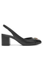 Sandały damskie - Michael Kors Sandały Perla Flex Toe Cap Pump 40R5PLMP1L Czarny - miniaturka - grafika 1