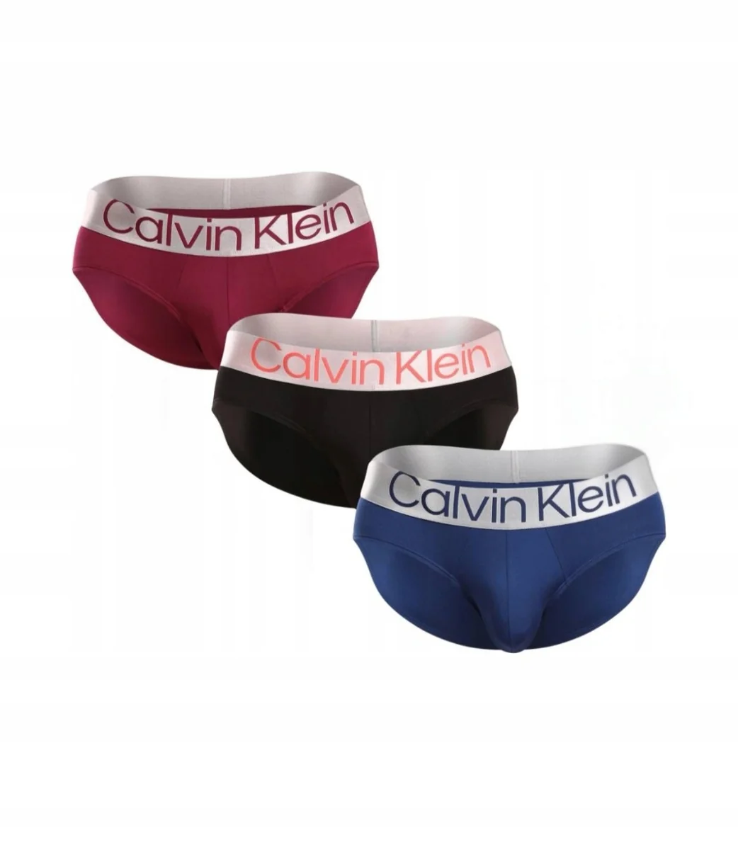 CALVIN KLEIN Majtki Slipy Reconsidered Steel 3-Pack Rozmiar S