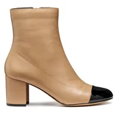 Botki damskie - Botki Geox D Virnilisa 65 D56YYA 0TUHH C0015 Beżowy - miniaturka - grafika 1