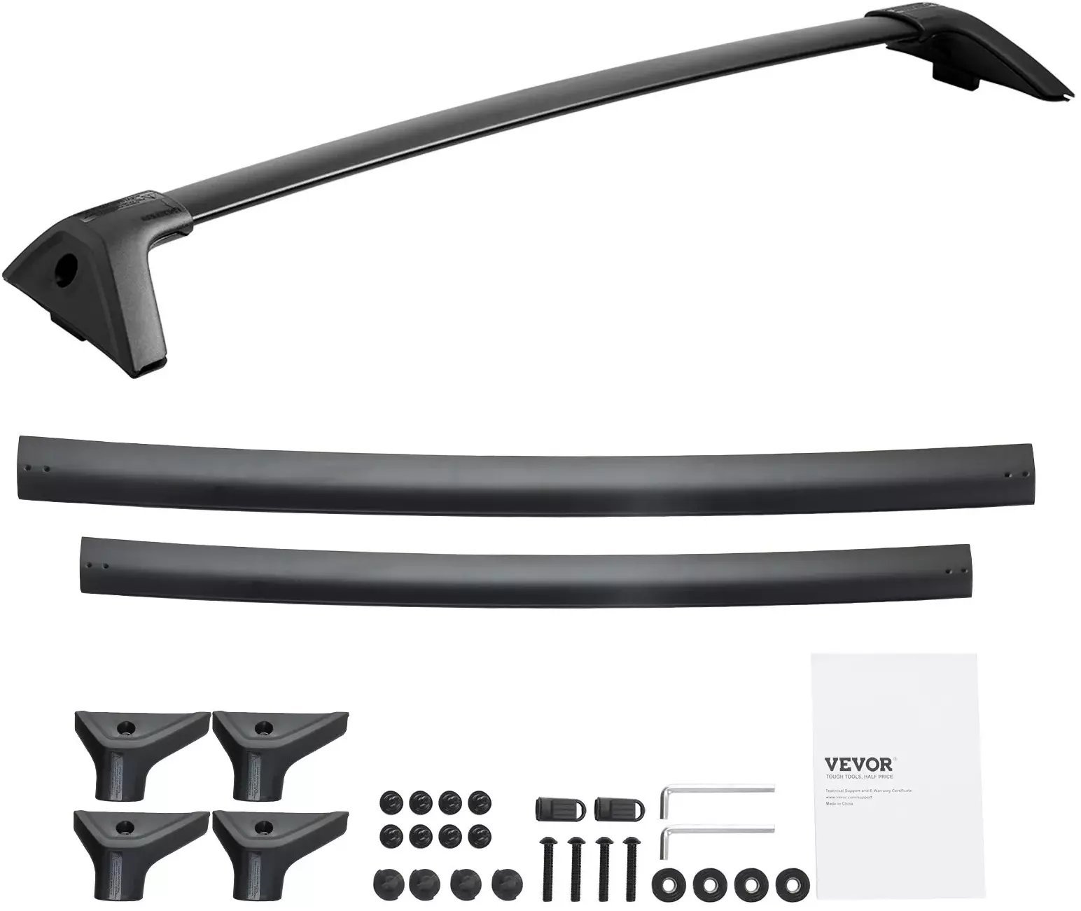 Uchwyty relingi dachowe Rav4 2019-23 aluminiowe z zamkiem 118 kg bagaż