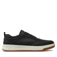 Sneakersy męskie - Sneakersy Pierre Cardin 9637 Czarny - miniaturka - grafika 1