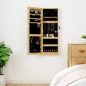 Szafki łazienkowe - Szafka ścienna na biżuterię, z lustrem i oświetleniem LED Lumarko! - miniaturka - grafika 1