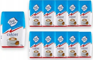 Polski Cukier Polski Cukier Cukier biały 1 kg x 10 sztuk - Cukier i słodziki - miniaturka - grafika 1