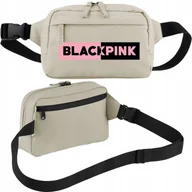 Nerki - NERKA SASZETKA BIODROWA BEŻOWA BLACKPINK SPORTOWA MUZYKA IDOLE ZESPÓŁ WZORY - miniaturka - grafika 1