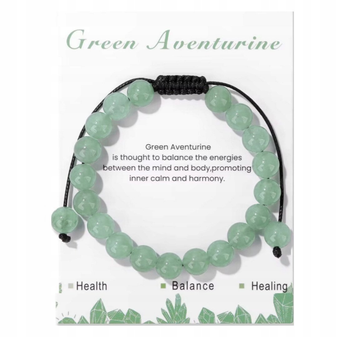 Bransoletka Regulowana Awenturyn Naturalny Symbol Spokoju