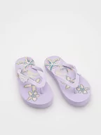 Buty dla dziewczynek - Reserved - Klapki z motywem Stranger Things - fioletowy - miniaturka - grafika 1