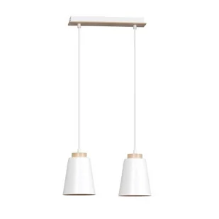 Emibig Bolero lampa wisząca 2-punktowa biała 443/2 - Lampy sufitowe - miniaturka - grafika 1