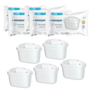 Wessper AquaMax Wkład filtrujący do dzbanka 5 sztuk - Wkłady filtrujące - miniaturka - grafika 1