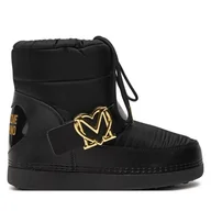 Śniegowce damskie - Śniegowce LOVE MOSCHINO JA24062G1LISB00A Czarny - miniaturka - grafika 1