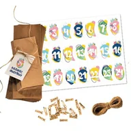 Ozdoby bożonarodzeniowe - Kalendarz adwentowy - Pastelowy - cały zestaw - miniaturka - grafika 1