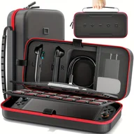 Akcesoria do Nintendo - TEMU Torba do przechowywania z uchwytem, wielofunkcyjny uchwyt na ładowarkę, antyprzeciążeniowa etui kompatybilna z oryginalną konsolą NS/OLED i - miniaturka - grafika 1