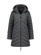 Kurtki damskie - Geographical Norway Parka "Clarisal" w kolorze ciemnoszarym - miniaturka - grafika 1