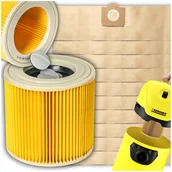 Filtry do odkurzaczy - 10x WORKI FILTR DO ODKURZACZA KARCHER WD3 SE4001 WD2 PLUS KWD V-17 V-15 V12 - miniaturka - grafika 1