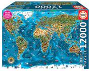 Puzzle - Educa Merveilles du Monde 12000 pices XXL Weltwunder. Duże puzzle z 12 000 części. Ref. 19057 19057 - miniaturka - grafika 1