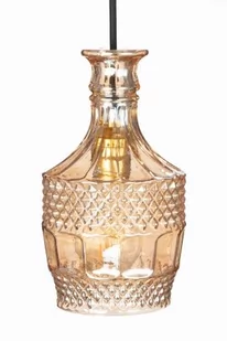 Lampa wisząca kryształowa szklana elegancka bursztynowa - Lampy sufitowe - miniaturka - grafika 1