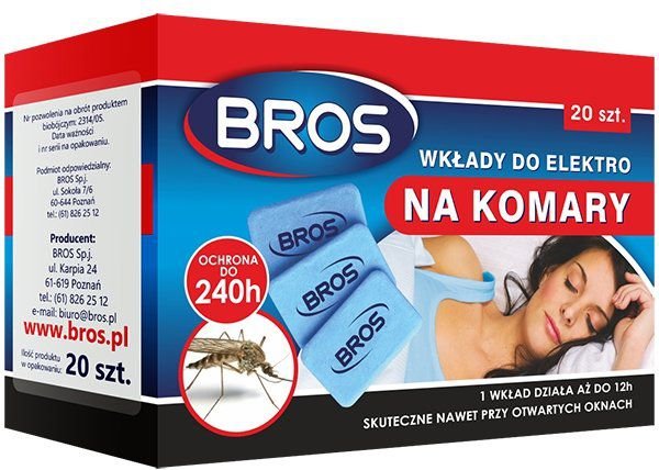 Bros Wkłady do elektrofumigatora na komary 20szt. 011