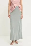 Spódnice - Answear.LAB spódnica z lnem kolor turkusowy maxi prosta - miniaturka - grafika 1