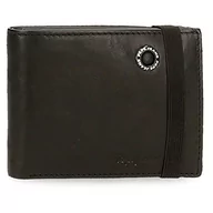 Portfele - Pepe Jeans Badge Portfel z taśmą elastyczną, unikalny, Czarny, única, Portfolio z taśmą elastyczną - miniaturka - grafika 1