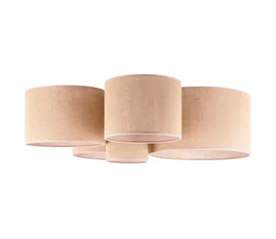 Duolla - Plafon ROLLER PENTO 5xE27/60W/230V beżowy - Lampy sufitowe - miniaturka - grafika 1