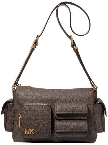 Michael Kors MD Pckt Shldr, torebka damska, pojedyncza, Brn/Acorn, Taglia unica