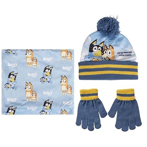 Cerda Wiązanie Kapelusz, Rękawice I Majtki Bluey - Czapka Unisex dla dzieci