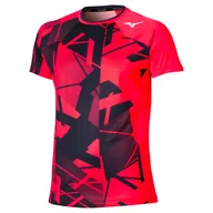Koszulki sportowe męskie - Koszulka męska Mizuno Daybreakers Shadow Graphic SS Tee M Vibrant Red L - miniaturka - grafika 1