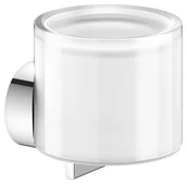 Mydelniczki i dozowniki mydła - Keuco Reva - Dozownik mydła z uchwytem, szkło matowe/chrom 12852019000 - miniaturka - grafika 1