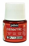 Farby i media malarskie - PEBEO FARBY DO CERAMIKI 45ML CHERRY RED - miniaturka - grafika 1