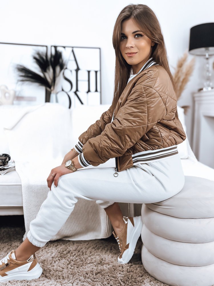 Kurtka damska BOMBER kamelowa Dstreet TY3431-XXL