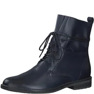 Botki damskie - MARCO TOZZI Damskie sztyblety Lace Boot Flat 2-25133-41, grantowy, 37 EU - miniaturka - grafika 1