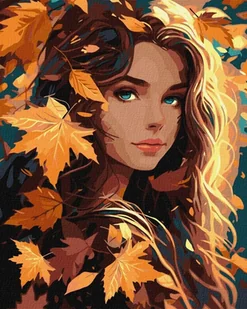 Ideyka Malowanie po numerach - Jesienne liście 40x50cm - Malowanie po numerach - miniaturka - grafika 1