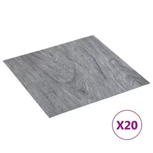 VidaXL Lumarko Samoprzylepne panele podłogowe, 20 szt., PVC, 1,86 m, szare! 330164 VidaXL - Panele podłogowe - miniaturka - grafika 1
