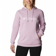 Odzież trekkingowa damska - Bluza sportowa z kapturem damska z kapturem Columbia Logo - miniaturka - grafika 1