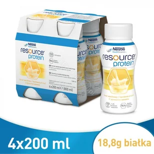 Nestle 4x Resource Protein smak waniliowy 200 ml - Żywienie medyczne - miniaturka - grafika 2