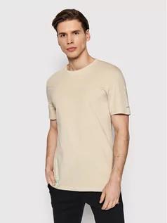 Koszulki męskie - Outhorn T-Shirt TSM609 Beżowy Regular Fit - grafika 1